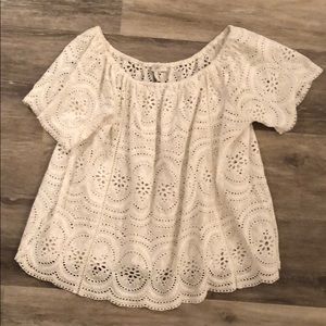 Joie Eyelet Top
